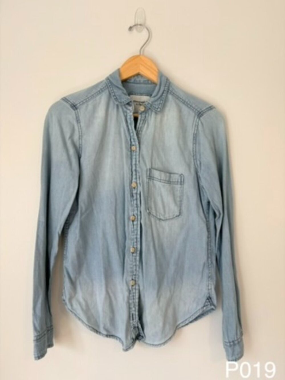 Abercrombie Denim Shirt | Light Blue | Small